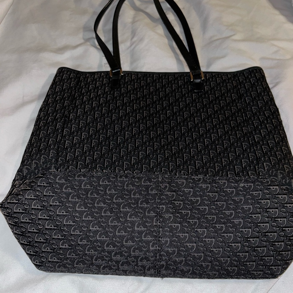 Pre owned Dior Canvas Tote- Trotter tote bag